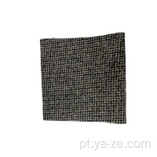 80%de lã 20%de tecido xadrez de tweed de dois lados poli